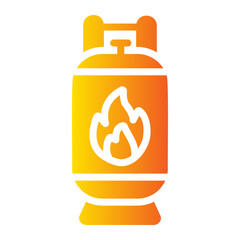 gas cylinder Gradient icon