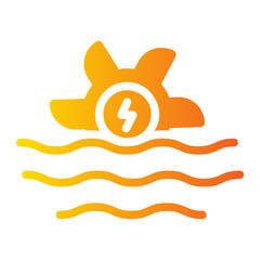 water energy Gradient icon