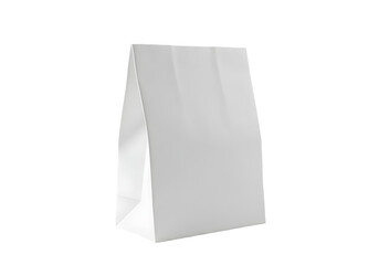 white paper bag isolated on transparent background Generative Ai.

