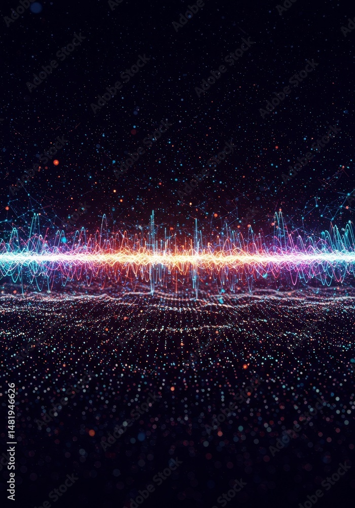 Poster abstract digital background technology data