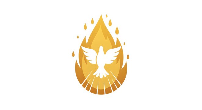 Dove in Flame: Symbol of Peace and Spirituality