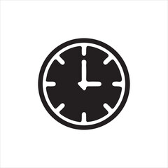clock icon vector illustration