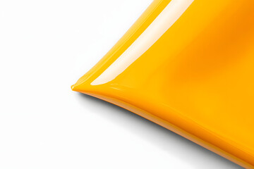 Glossy yellow triangle abstract