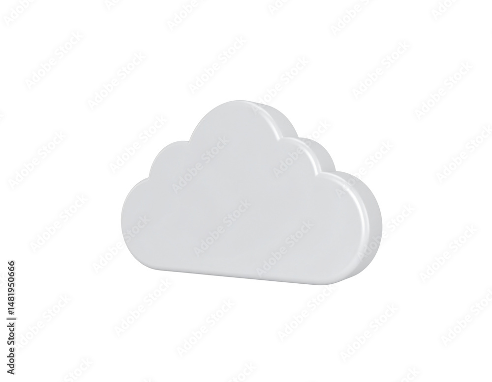 Aufkleber cloud computing concept with blue icons and 3d design