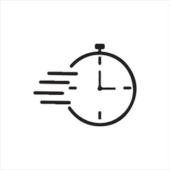 vector illustration of a clock