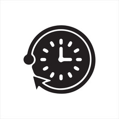 vector illustration of a clock