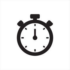 stopwatch on white background