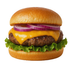 hamburger isolated on transparent or white background png