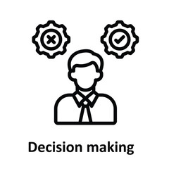 Decision making Vector icon which can easily modify or edit