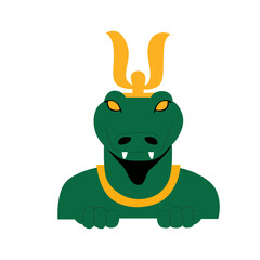 Sobek god peeking, Ancient