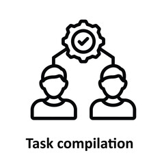 Task compilation Vector icon which can easily modify or edit