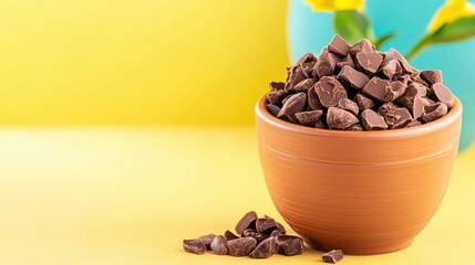 A flowerpot thatâ€™s secretly filled with chocolate rocks.