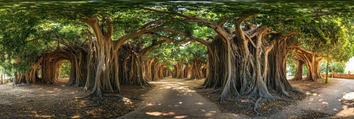 A bamboo and wood hybrid dining table, blending sustainable materials beautifully