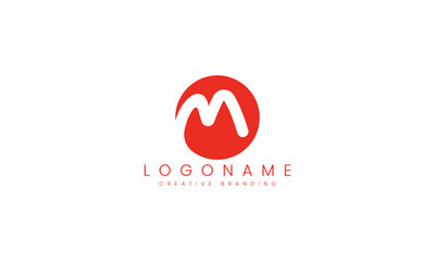 Minimalist M Logo for Branding and Identity.