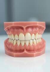 Obraz premium Dental Model with Teeth and Gums