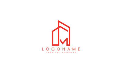 Minimalist M Logo for Branding and Identity.