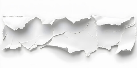 White torn paper layers creating a flowing abstract texture.