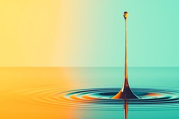 Water droplet impact