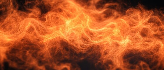 Fiery abstract swirls and texture