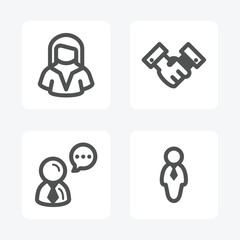 Business and management icon. Vector icon illustration