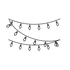 Birthday Lamp Element Outline