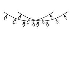 Birthday Lamp Element Outline