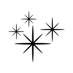 Sparkle vector icon. Shine symbol illustration. star sign or logo.