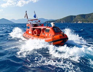 Obraz premium rescue on board ship