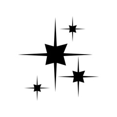 Sparkle vector icon. Shine symbol illustration. star sign or logo.