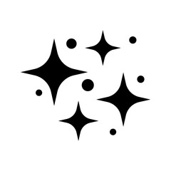 Sparkle vector icon. Shine symbol illustration. star sign or logo.