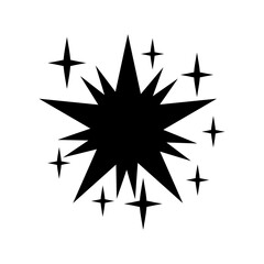 Sparkle vector icon. Shine symbol illustration. star sign or logo.