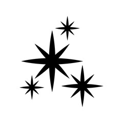 Sparkle vector icon. Shine symbol illustration. star sign or logo.