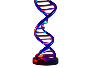 Glowing Blue DNA Helix PNG, Transparent Background, DNA, helix, medical