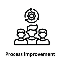 Process improvement Vector icon which can easily modify or edit