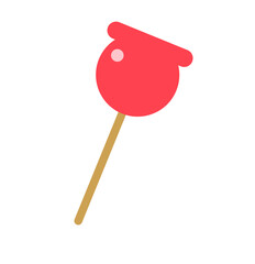 真っ赤なりんご飴のアイコン