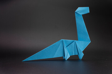 Origami Dinosaur. Paper Craft. Paper dino