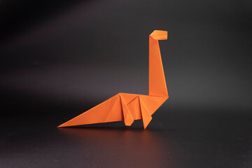 Origami Dinosaur. Paper Craft. Paper dino