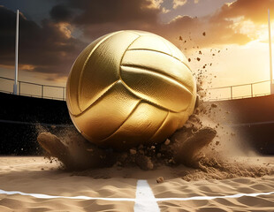 Epic volleyball sports backdrop