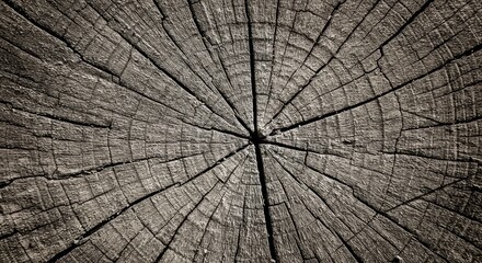 Fototapeta premium Close Up Photo of a Cross Section of a Tree Trunk