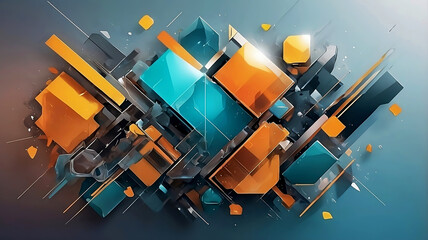 abstract metal glass colorful background