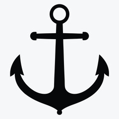 Classic Anchor Icon – Nautical Maritime Symbol PNG Vector
