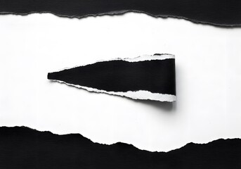 Torn paper black white template