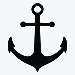 Classic Anchor Icon – Nautical Maritime Symbol PNG Vector