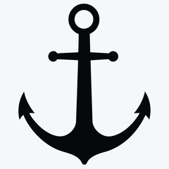 Classic Anchor Icon – Nautical Maritime Symbol PNG Vector