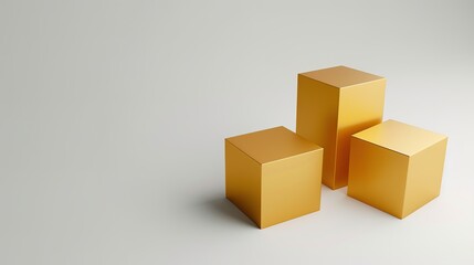 Fototapeta premium Three - dimensional geometric creative image