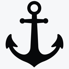 Classic Anchor Icon – Nautical Maritime Symbol PNG Vector