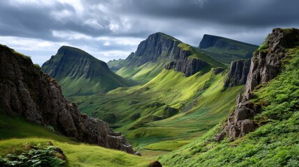 Obraz premium Mountain range landscape view