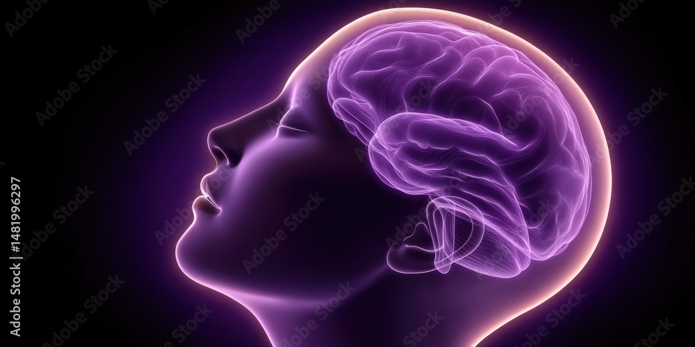 Poster exploring the concept of consciousness and the intricacies of human thought captured through a surre