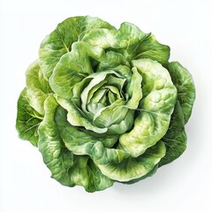 Obraz premium Lettuce on a white background