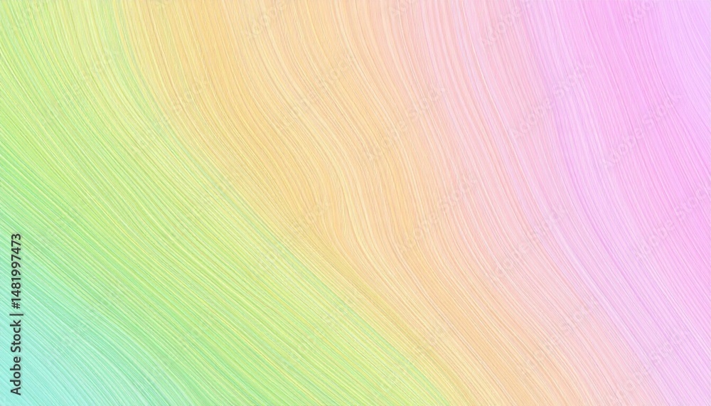 Poster pastel gradient waves flowing texture with soft colors in a harmonious arrangement